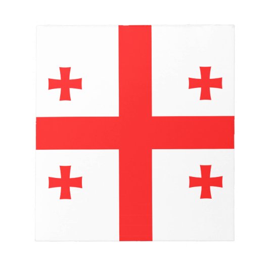 Notitieblok met de vlag van Georgië (Voorkant)