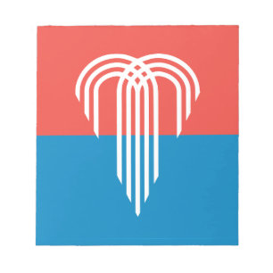 Notitieblok met de vlag van Kansas City, Missouri