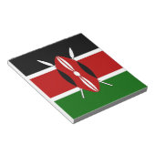 Notitieblok met de vlag van Kenia (Schuin)