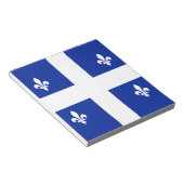 Notitieblok met de vlag van Quebec, Canada (Schuin)