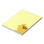 Notitieblok met Honeybee op een Honeycomb (Gedraaid)
