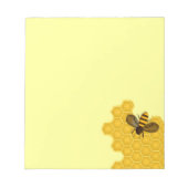 Notitieblok met Honeybee op een Honeycomb (Voorkant)