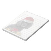 Notitieblok met kerstpoedel (Gedraaid)