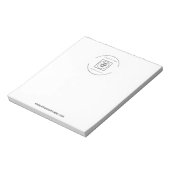 Notitieblok met op maat gemaakt bedrijfslogo (Gedraaid)