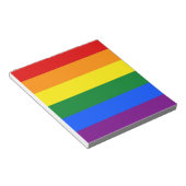 Notitieblok met Rainbow LGBT Pride Flag (Schuin)