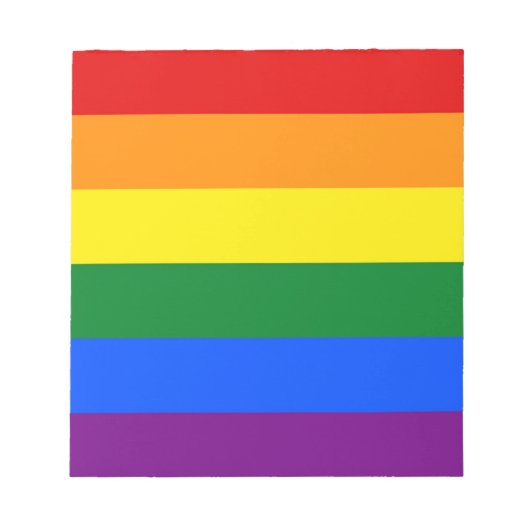 Notitieblok met Rainbow LGBT Pride Flag (Voorkant)