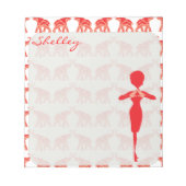 Notitieblok met rode olifant (Voorkant)
