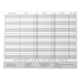 Notitieblok met rustelscores