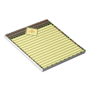 Notitieblok met stamdesign