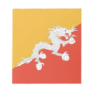 Notitieblok met vlag van Bhutan