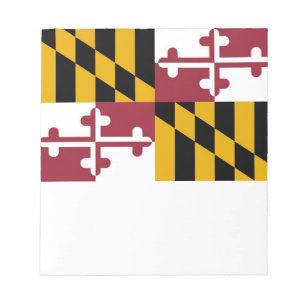 Notitieblok met vlag van de deelstaat Maryland