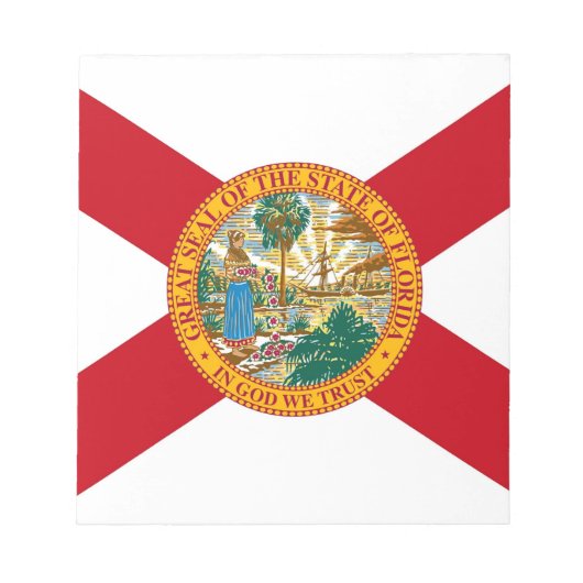Notitieblok met vlag van de staat Florida (Voorkant)