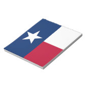 Notitieblok met vlag van de staat Texas (Gedraaid)