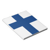 Notitieblok met vlag van Finland (Schuin)
