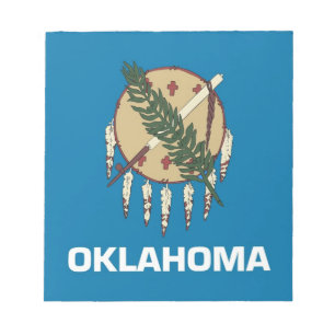 Notitieblok met vlag van Oklahoma State