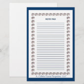 Notitieblok- Ontwerp 3 Briefpapier (Voorkant / Achterkant)