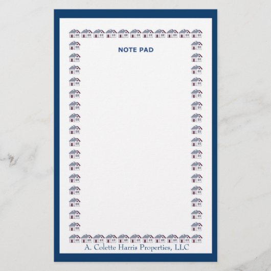 Notitieblok- Ontwerp 4 Briefpapier (Voorkant)