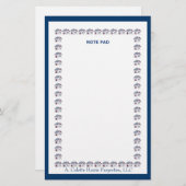 Notitieblok- Ontwerp 4 Briefpapier (Voorkant / Achterkant)