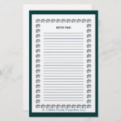 Notitieblok- Ontwerp 9 Briefpapier (Voorkant / Achterkant)