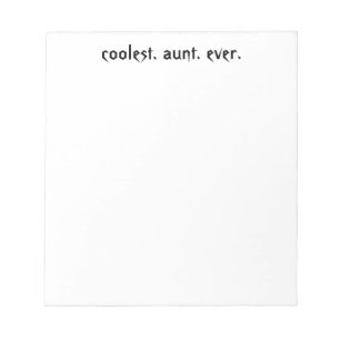 Notitieblok oudste tante