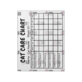 Notitieblok Pauw Print Pattern Cat Care Chore Char (Gedraaid)