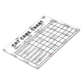 Notitieblok Pauw Print Pattern Cat Care Chore Char (Schuin)