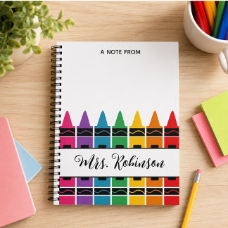 Notitieblok Regenboogkrijt voor waardering voor le Notitieboek