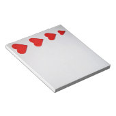 Notitieblok Rode harten (Schuin)