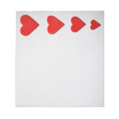 Notitieblok Rode harten (Voorkant)