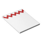 Notitieblok Rode Witte Chevron (Schuin)