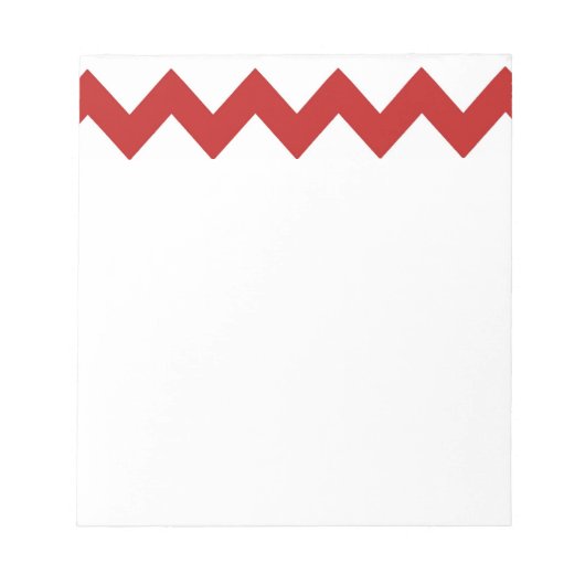 Notitieblok Rode Witte Chevron (Voorkant)