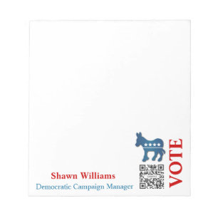 Notitieblok Sjabloon Donkey Democratische