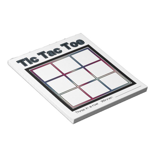 Notitieblok Tic Tac Toe Game (Schuin)
