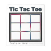 Notitieblok Tic Tac Toe Game (Voorkant)