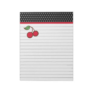 Notitieblok van de kweeklijst Retro Kitchen Cherry