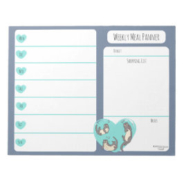 Notitieblok van de Otter Weekly Meal Planer