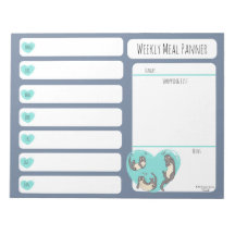 Notitieblok van de Otter Weekly Meal Planer
