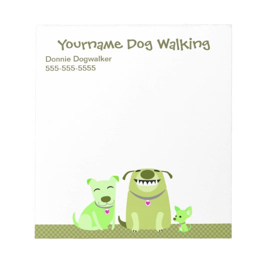 Notitieblok van Dog Walker (Voorkant)