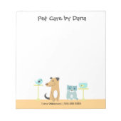 Notitieblok van Pet Sitter (Voorkant)