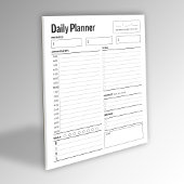 Notitieblok voor de dagelijkse werkplanner