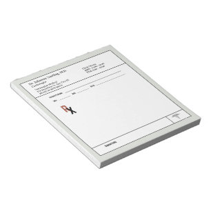 Notitieblok voor doktersrecept, Medische notitiebl