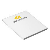 Notitieblok voor gepersonaliseerde meisjesbanketba (Schuin)