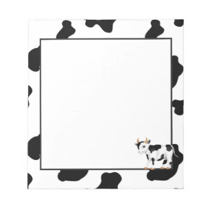 Notitieblok voor koe van het land met plezier cart