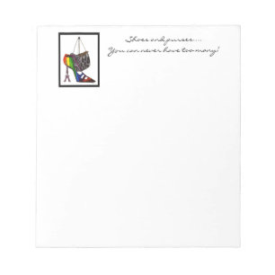 Notitieblok voor schop en paars