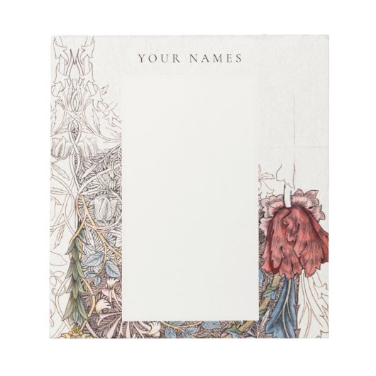 NOTITIEBLOK : WILLIAM MORRIS : HONEYSUCKLE + TULIP (Voorkant)