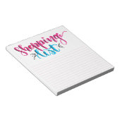 Notitieblok Winkellijst - Handtekening penseel (Schuin)