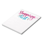 Notitieblok Winkellijst - Handtekening penseel (Gedraaid)