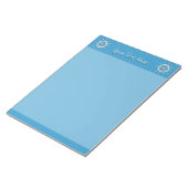 Notitieblok - Wit Helm met Tekst (Schuin)