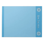 Notitieblok - Wit Helm met Tekst (Voorkant)