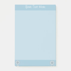 Notitieblok - Witte helm met tekst Post-it® Notes
